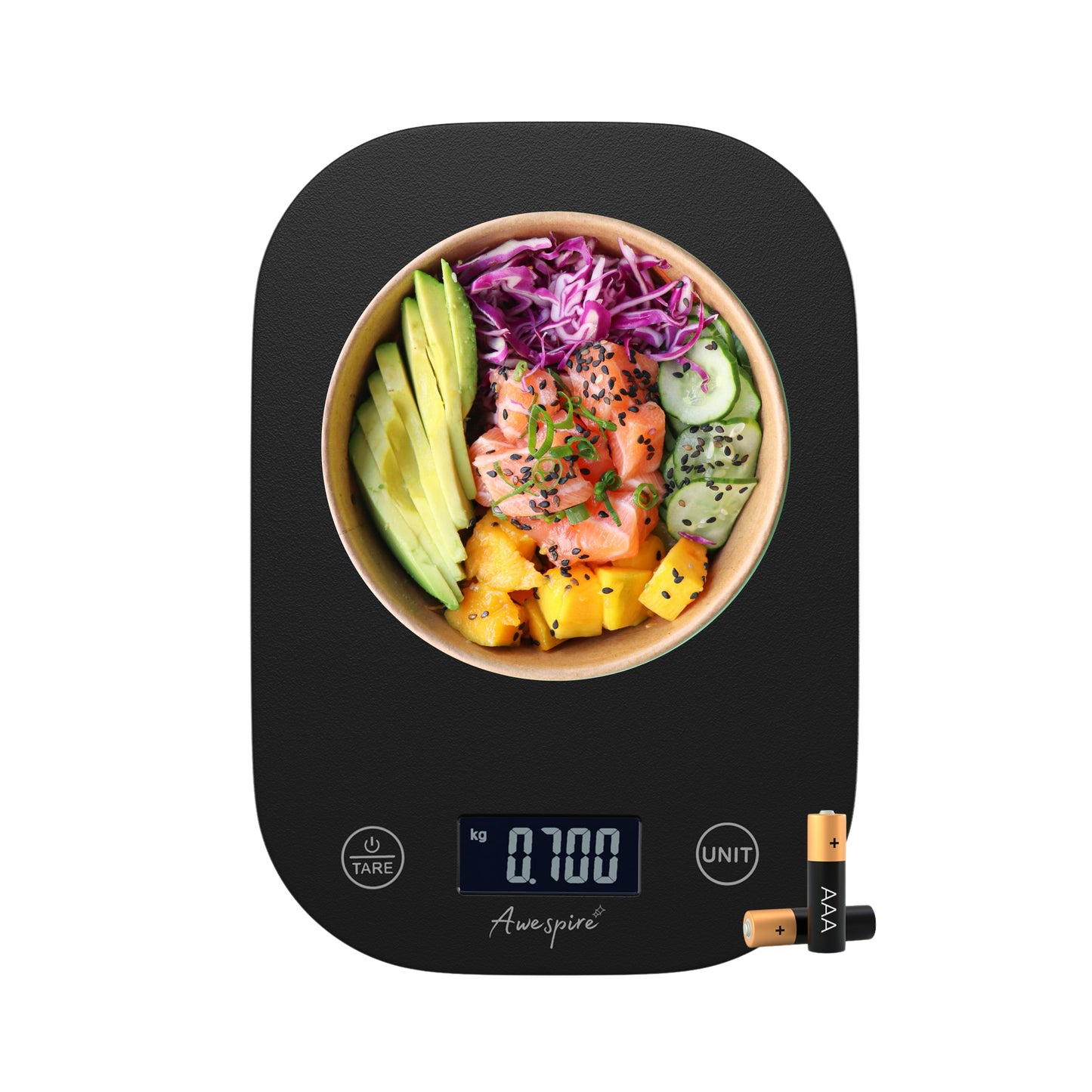 Awespire Digital Kitchen Weighing Scale - Black